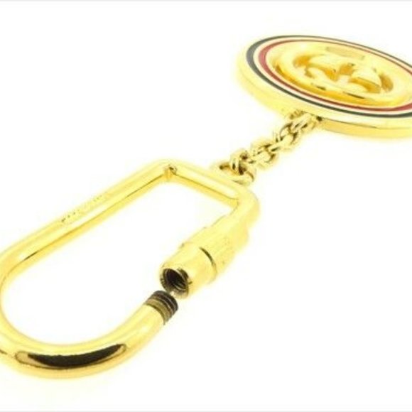 Gucci key ring Key holder Interlocking Gold Woman unisex Authentic Used - Picture 3 of 7
